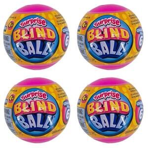 (4) Ja-Ru Surprise Blind Ball Capsules Collect All 6 Kids Fun Party Favors